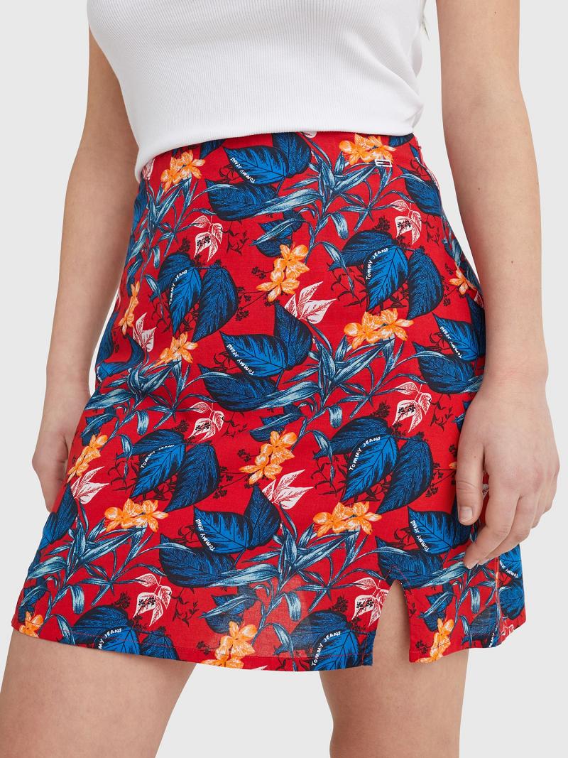 Női Tommy Hilfiger Floral Print Mini Szoknya Színes | HU 328VRW